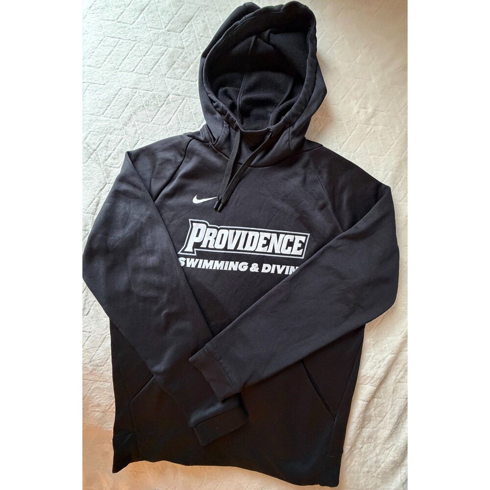 Nike Providence College Swimming Diving Hoodie Mens M Black Dri-FIT Friars